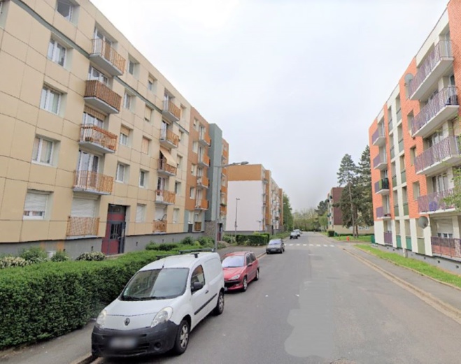 Rue Newton, sur les Hauts-de-Rouen - Illustration © Google Maps Rue Newton, sur les Hauts-de-Rouen - Illustration © Google Maps