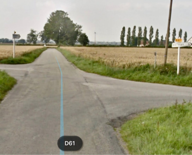 La collision est survenue au niveau de cette intersection - Illustration La collision est survenue au niveau de cette intersection - Illustration