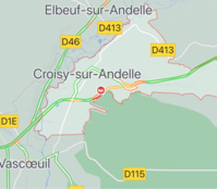 Accident en Seine-Maritime : la N31 coupée et déviée dans les deux sens à Croisy-sur-Andelle Accident en Seine-Maritime : la N31 coupée et déviée dans les deux sens à Croisy-sur-Andelle