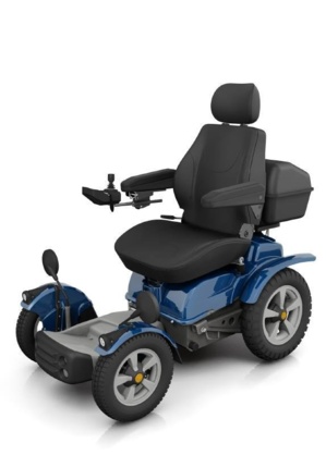 Le fauteuil Permobile X850, a été fabriqué spécialement pour Philippe Croizon. Il a coûté 24 000 euros