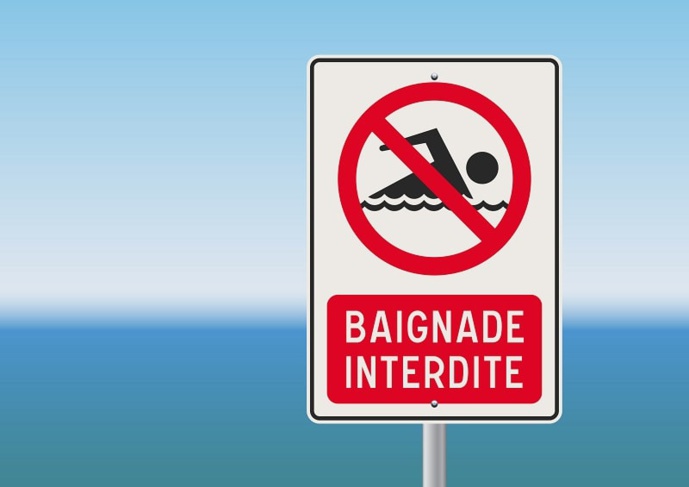 La baignade est interdite jusqu'à nouvel ordre - Illustration © Adobe Stock