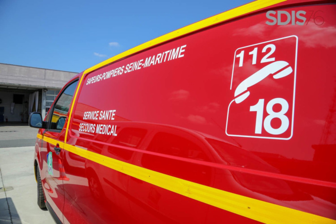 L’homme a été transporté au CHU de Rouen par les sapeurs-pompiers - illustration @ Sdis76 L’homme a été transporté au CHU de Rouen par les sapeurs-pompiers - illustration @ Sdis76