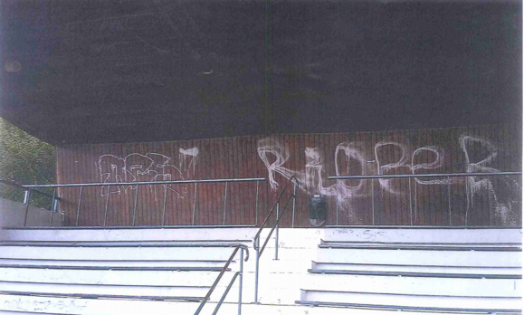 "Rioper" s'est affiché ici dans les tribunes du stade de Bolbec "Rioper" s'est affiché ici dans les tribunes du stade de Bolbec