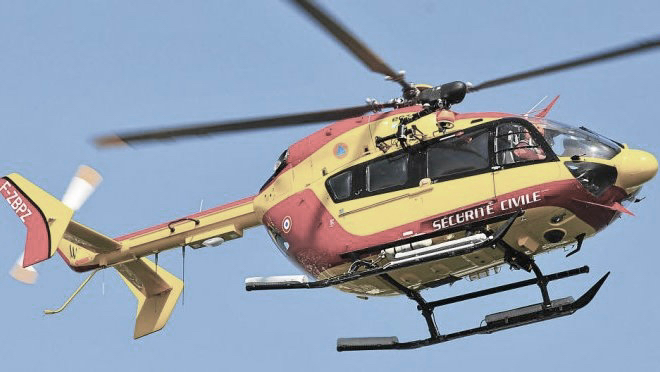Le blessé grave a été pris en charge par l'hélicoptère de la sécurité civile - Illustration