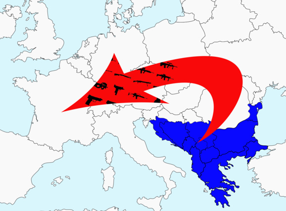 Les armes et munitions saisies en France venaient des balkans (Document @Gendarmerie nationale) Les armes et munitions saisies en France venaient des balkans (Document @Gendarmerie nationale)