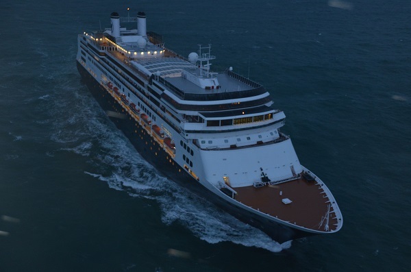 Le passager se trouvait à bord du Rotterdam, un navire à passagers (Photo : PREMAR)