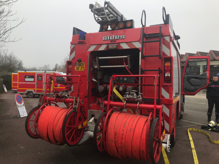 Le feu a été circonscrit à l’aide de deux lances - illustration @  infoNormandie
