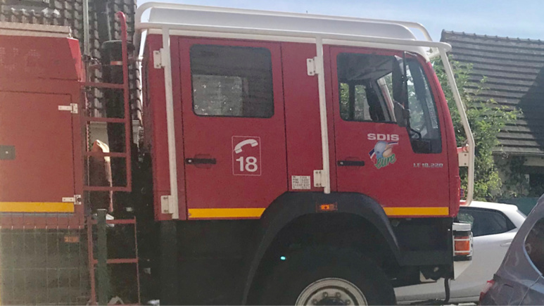 Le feu a été éteint au moyen de deux lances à incendie - Illustration @ infoNormandie Le feu a été éteint au moyen de deux lances à incendie - Illustration @ infoNormandie