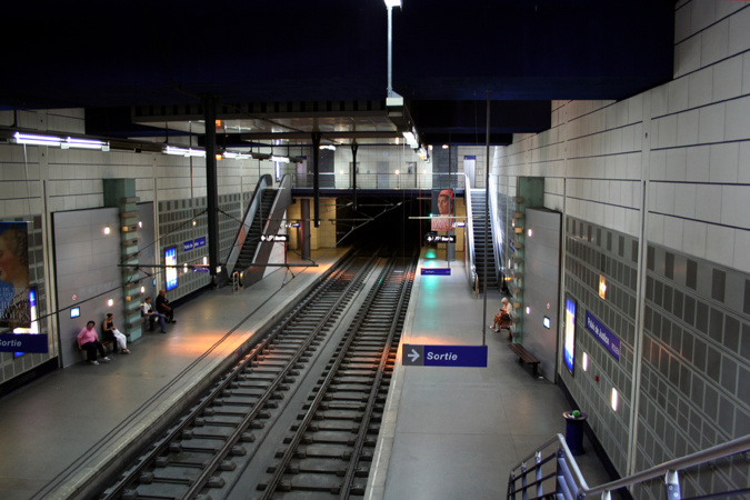 La station de métro Palais de justice a été évacuée et fermée durant l'intervention (Photo d'illustration)
