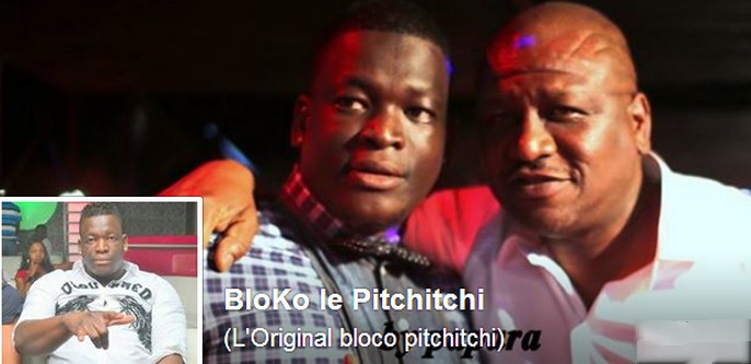 Bloco le Pitchitchi pose sur la page de couverture de son compte Facebook en compagnie du ministre de l'Intérieur et de la sécurité de Côte d'Ivoire