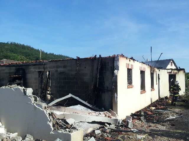 La maison d'un peu plus de 100 m2 a été entièrement ravagée par les flammes (Photo DR)