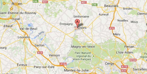 Violent feu d'habitation à Neaufles-Saint-Martin, près de Gisors, dans l'Eure