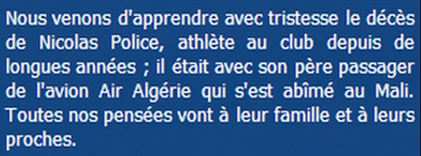 L'ASPTT a publié ce message sur son site Internet L'ASPTT a publié ce message sur son site Internet