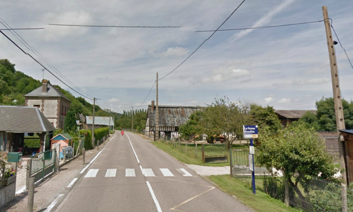 L'incident s'est produit sur cette route dans la traversée du hameau de Beaulieu, à Bardouville (@Google Maps)