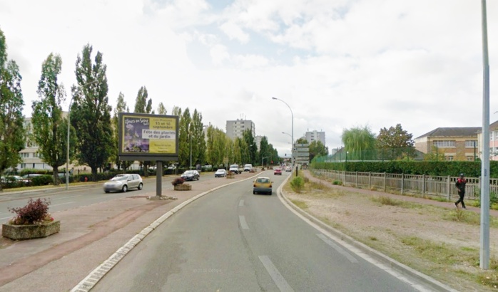 L'accident s'est produit sur l'avenue Paul-Raoult. La 207 a percuté un poteau et un bac à fleurs en béton (@Google Maps)