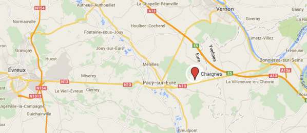 La RN13 coupée ce matin à Chaignes (Eure) à la suite d'un accident La RN13 coupée ce matin à Chaignes (Eure) à la suite d'un accident