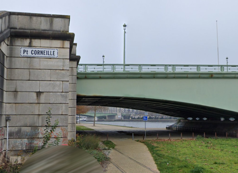 L'homme découvert inanimé en contrabas a vraisemblablement chuté du pont Corneille - Capture d'écran © Google Maps