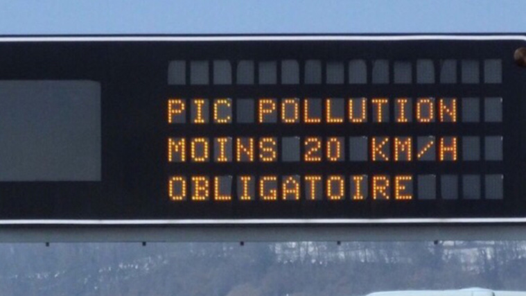 La mesure d'abaissement de la vitesse concerne les routes et autoroutes de l'ïle-de-France toute cette journée de vendredi 10 février - Illustration © infonormandie