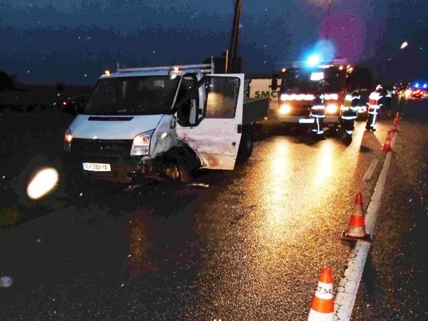 Eure : deux blessés légers dans une collision entre un camion-citerne et un camion-benne