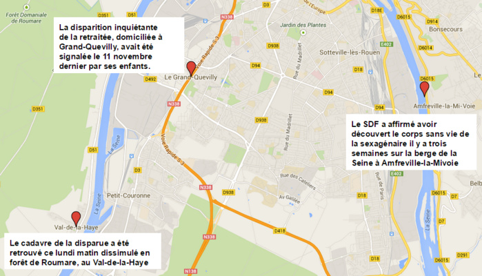 Il avait caché en forêt le corps d'une femme morte pour squatter son appartement à Grand-Quevilly Il avait caché en forêt le corps d'une femme morte pour squatter son appartement à Grand-Quevilly
