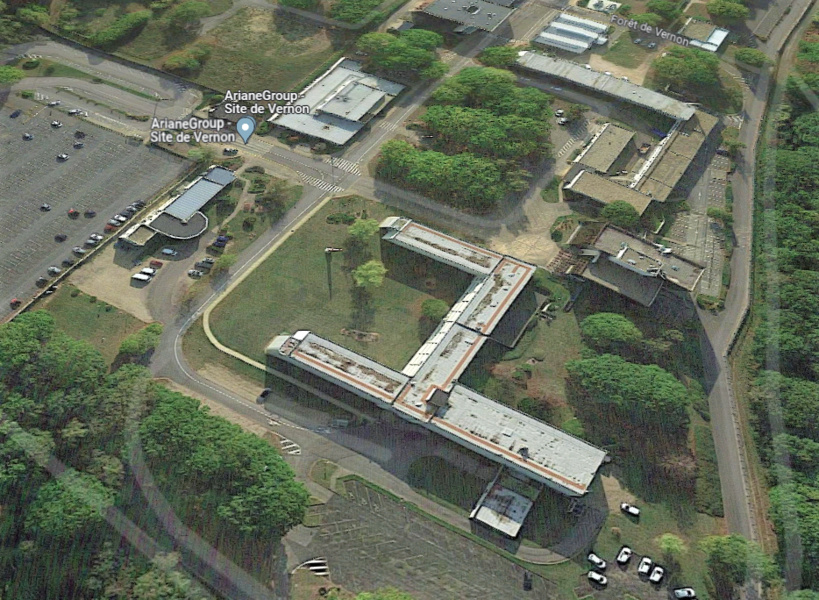 Le site ArianeGroup à Vernon s'étend sur 116 hectares - Capture d'écran © Google Maps