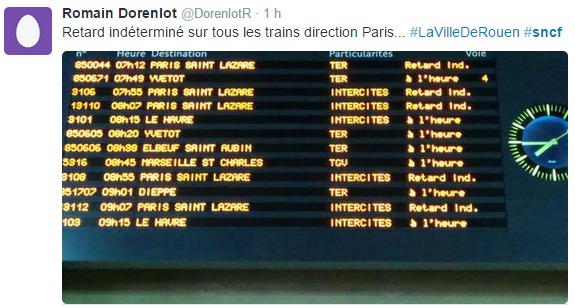 Collision entre un train et un poids-lourd près de Bonnières : tous les trains sont bloqués ce matin