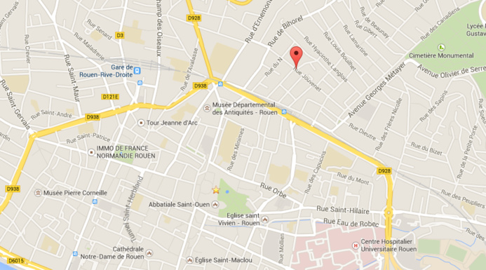 Un cycliste écrasé par un camion, rue Jouvenet à Rouen Un cycliste écrasé par un camion, rue Jouvenet à Rouen