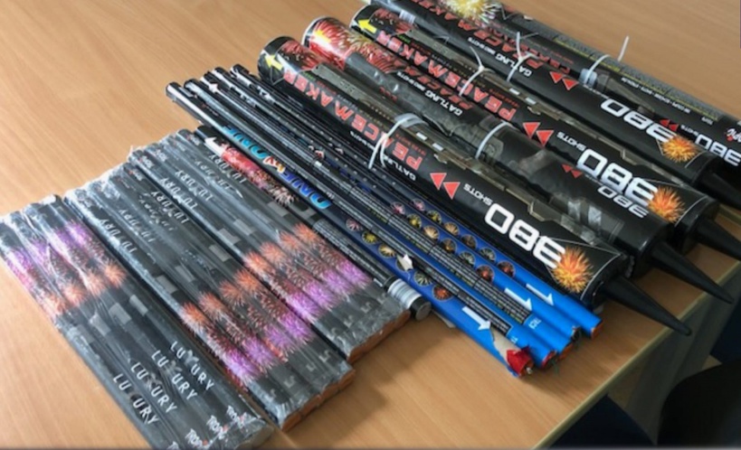 Cinq mortiers d'artifices à 380 coups, un engin redoutable contre les forces de l'ordre ont été saisis à dans l'Eure - Photo © DDSP27/Facebook