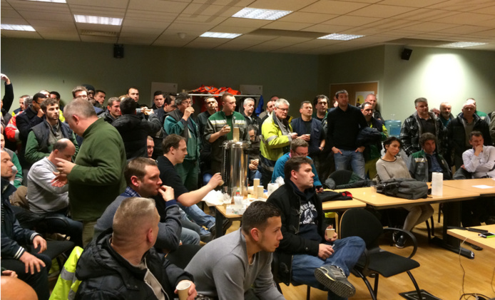 Lors de la dernière assemblée générale des salariés (Photo CGT) Lors de la dernière assemblée générale des salariés (Photo CGT)