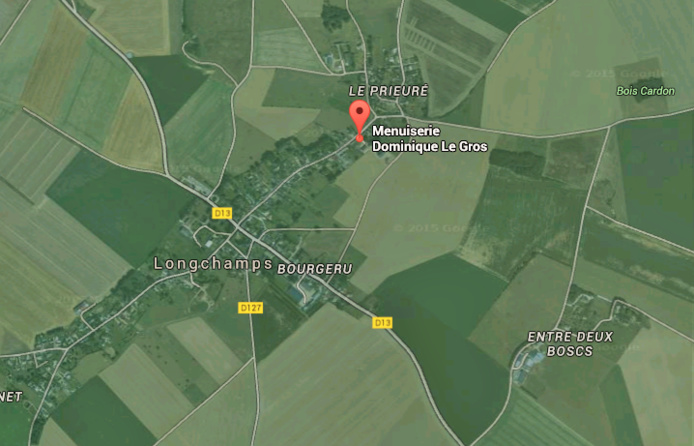 Lonchamps se situe au nord d'Etrepagny (Eure) @capture d'écran Google