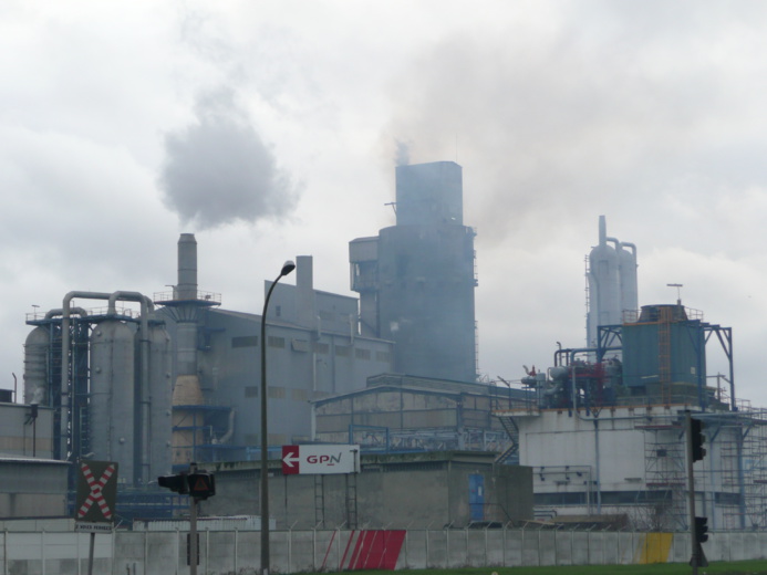 Pollution par le dioxyde de soufre sur Notre-Dame-de-Gravenchon ce vendredi matin