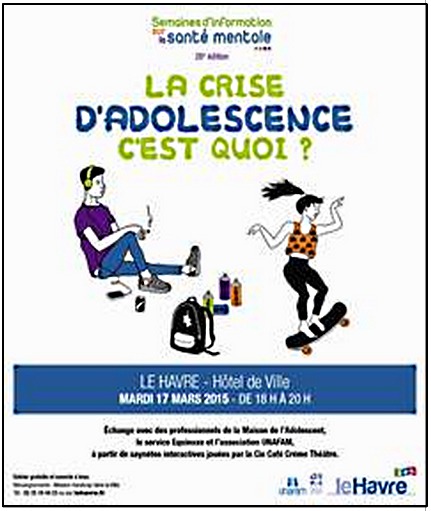 Le Havre : "Etre ado aujourd'hui", thème d'une semaine d'information sur la santé mentale
