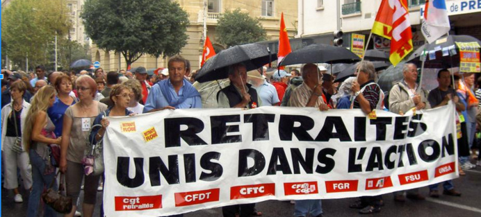 Photo d'illustration d'une des dernières manifestation de retraités (@DR) Photo d'illustration d'une des dernières manifestation de retraités (@DR)