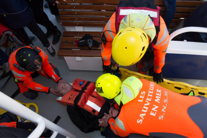 Exercice d'évacuation d'un navire en baie de Somme : de gros moyens maritimes déployés Exercice d'évacuation d'un navire en baie de Somme : de gros moyens maritimes déployés
