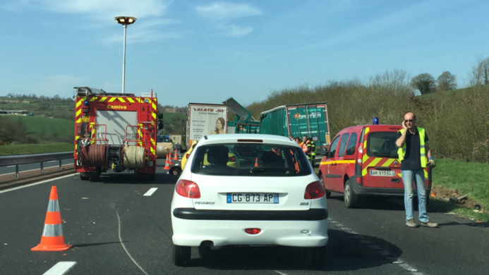 L'accident s'est produit au kilomètre 208+500 L'accident s'est produit au kilomètre 208+500
