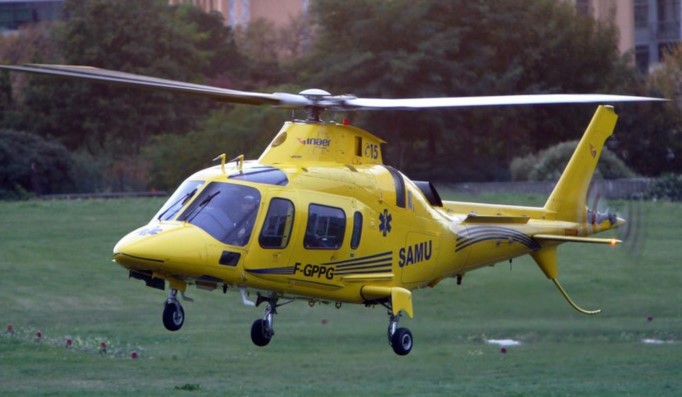 La victime a été évacuée par l'hélicoptère du SAMU de Rouen ( Photo DR)