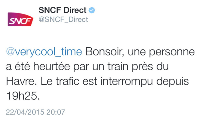 Le Havre : un homme écrasé par un train en voulant éviter un contrôle de police Le Havre : un homme écrasé par un train en voulant éviter un contrôle de police