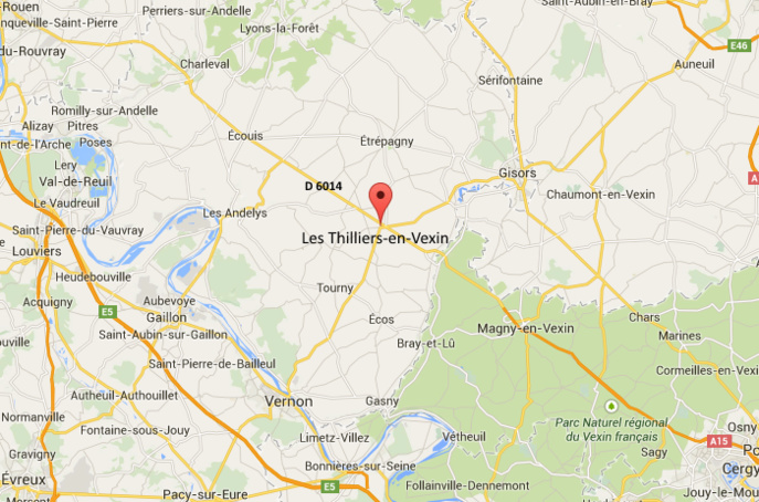 Eure : la D6014 coupée dans les deux sens à Les Thilliers-en-Vexin Eure : la D6014 coupée dans les deux sens à Les Thilliers-en-Vexin
