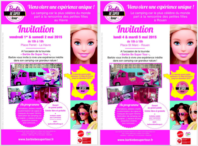 La tournée de la célèbre poupée Barbie s'arrêtera au Havre et à Rouen La tournée de la célèbre poupée Barbie s'arrêtera au Havre et à Rouen