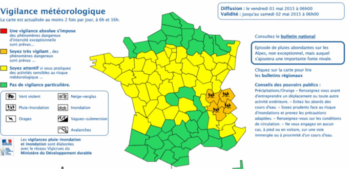 Document Météo France (cliquez dessus pour l'agrandir) Document Météo France (cliquez dessus pour l'agrandir)