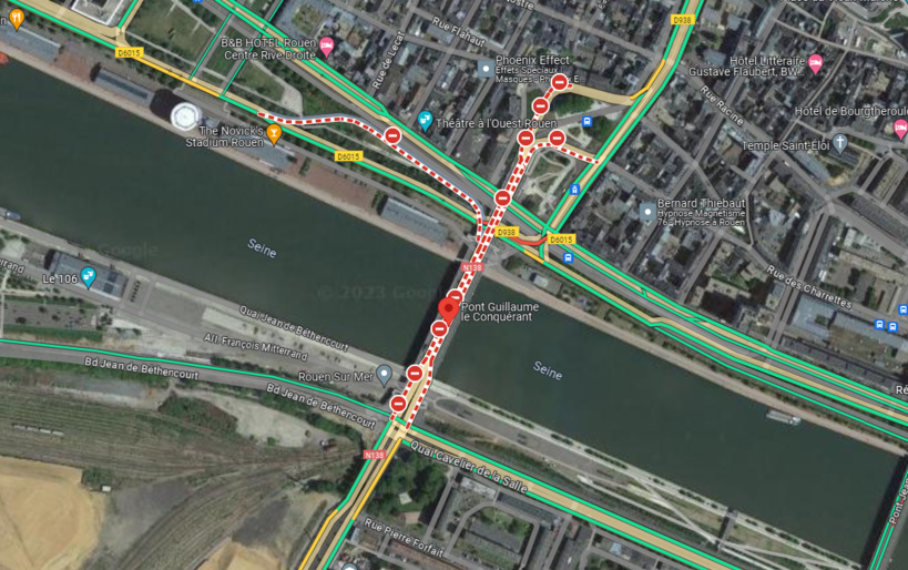 La circulation sur le pont est interrompue dans les deux sens jusqu’à au moins mercredi