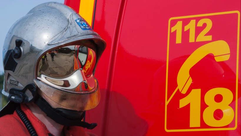 Treize sapeurs-pompiers ont été dé^$echés sur les lieux de l'accident - Illustration