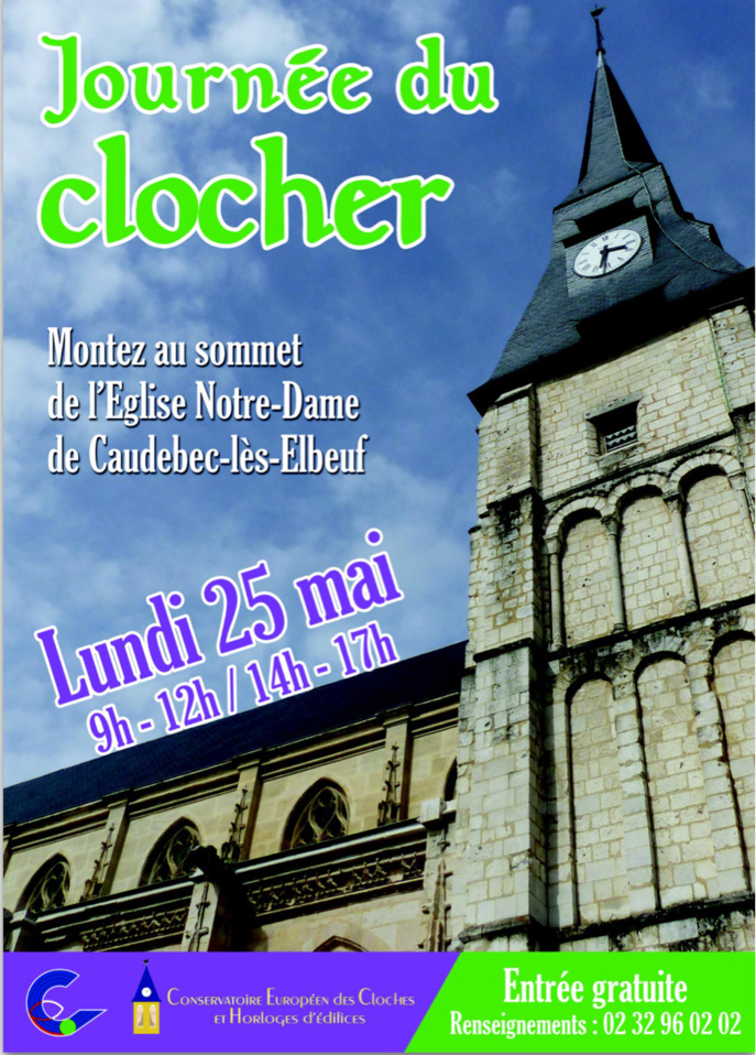Visite et exposition : Caudebec-lès-Elbeuf participe à la Journée du clocher le 25 mai Visite et exposition : Caudebec-lès-Elbeuf participe à la Journée du clocher le 25 mai