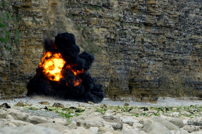 Les obus ont été détruits sur place (Photos : B.Planchais@MarineNationale) Les obus ont été détruits sur place (Photos : B.Planchais@MarineNationale)