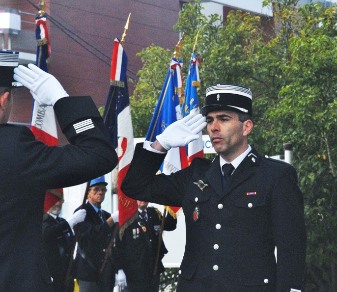 Le che chef d'escadron lors de sa prise de commandement à la compagnie de Louviers en 2011. Il était alors capitaine (@DR)