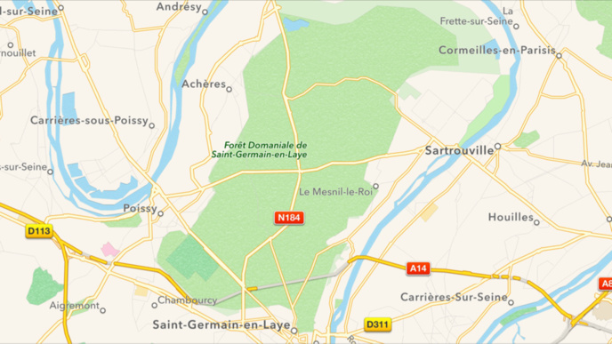 Saint-Germain-en-Laye : le pilote d'une moto tué en percutant un arbre sur la N184