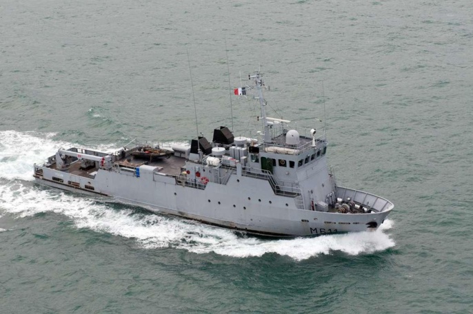 Le BBPD Vulcain (M611) est un bâtiment-base de plongeurs démineurs (BBPD) de la Marine nationale française. Il est basé à Cherbourg et affecté au 1er groupement de plongeurs démineurs (GPD) (Photo : Défense)