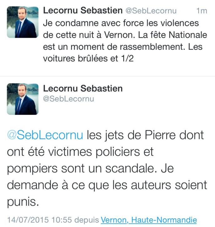 Eure : jets de projectiles sur les policiers et pompiers et voitures incendiées cette nuit Eure : jets de projectiles sur les policiers et pompiers et voitures incendiées cette nuit