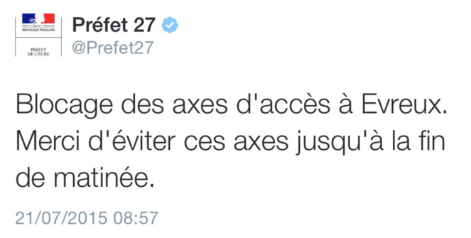 L'ex-RN13 bloquée par les agriculteurs aux entrées d'Evreux L'ex-RN13 bloquée par les agriculteurs aux entrées d'Evreux