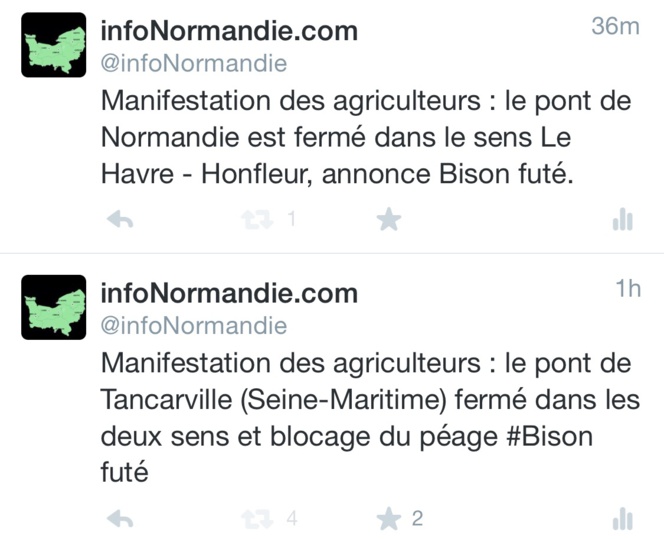 Agriculteurs : les ponts de Normandie et de Tancarville fermés à la circulation Agriculteurs : les ponts de Normandie et de Tancarville fermés à la circulation